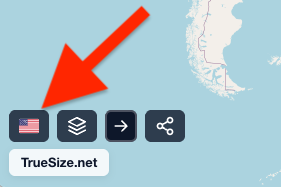Prepínač farieb vlajky ukazujúci krajinu, ktorá sa mení medzi textúrou vlajky a plochou farbou